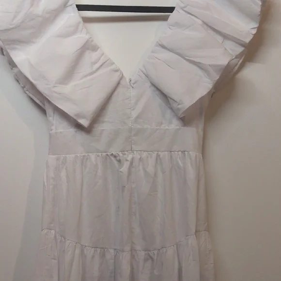 The Vintage Shop White Ruffled Tiered Maxi Dress - Picture 4 of 6